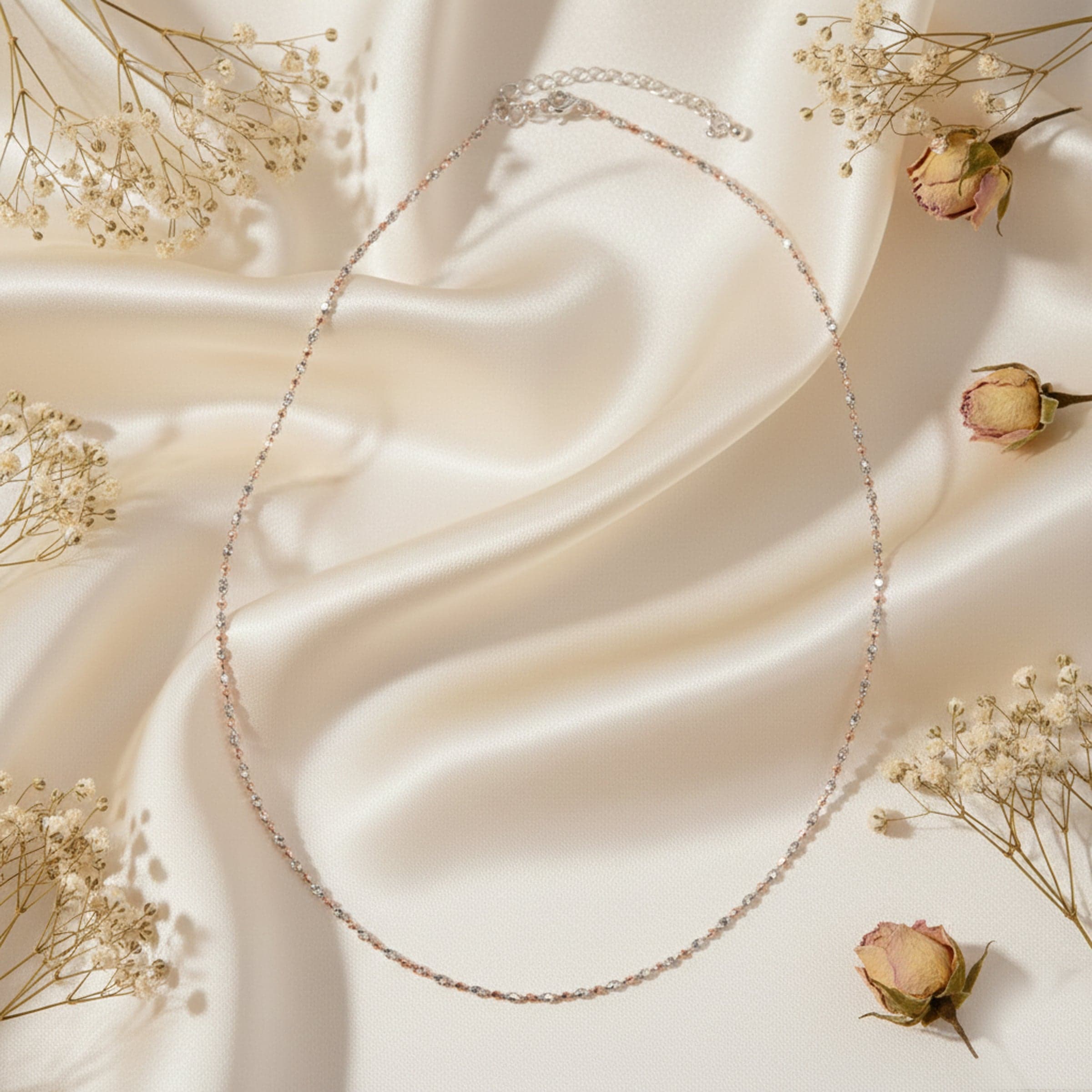 Silver Copper Bead Chain