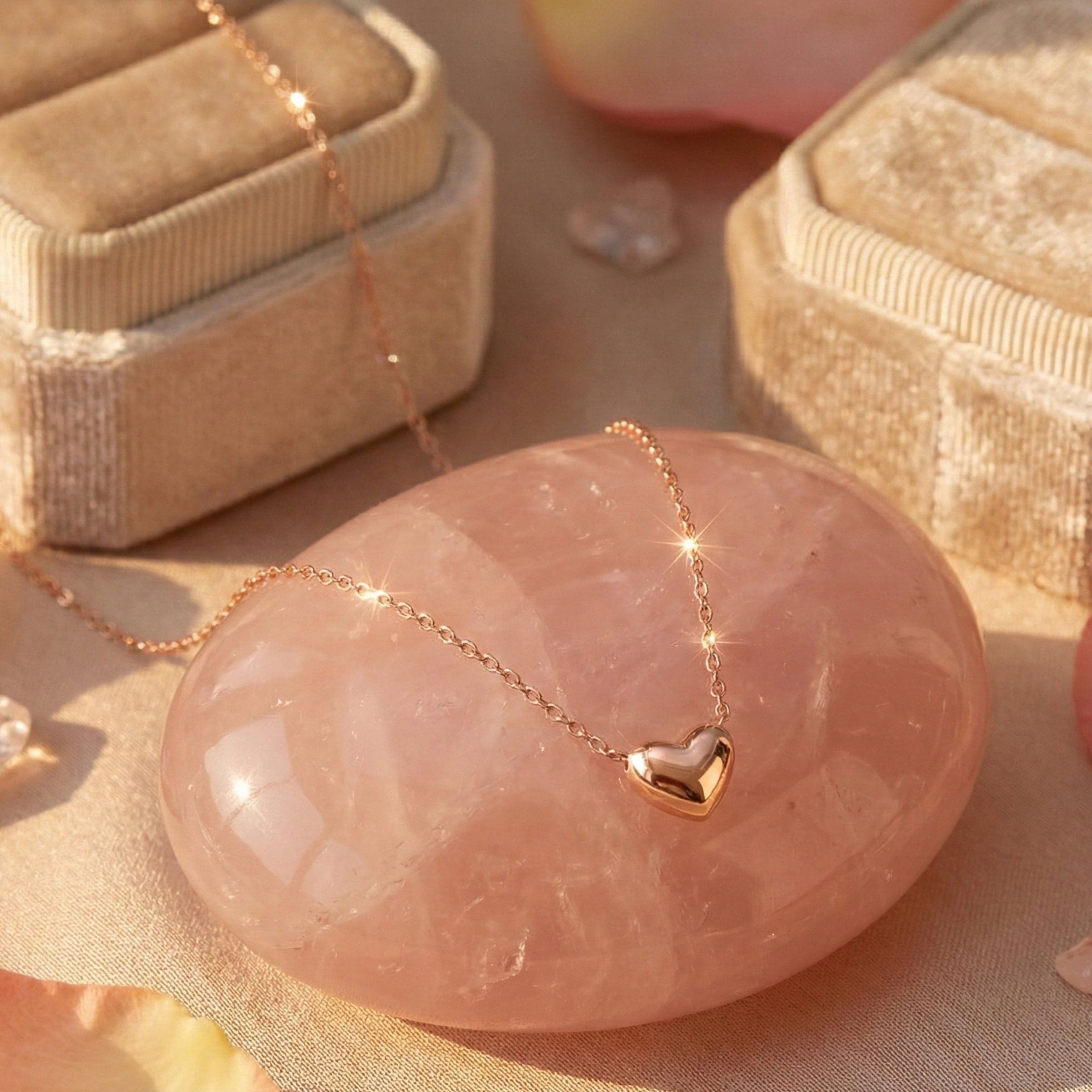 Solid Gold Hoop Chain Pendant