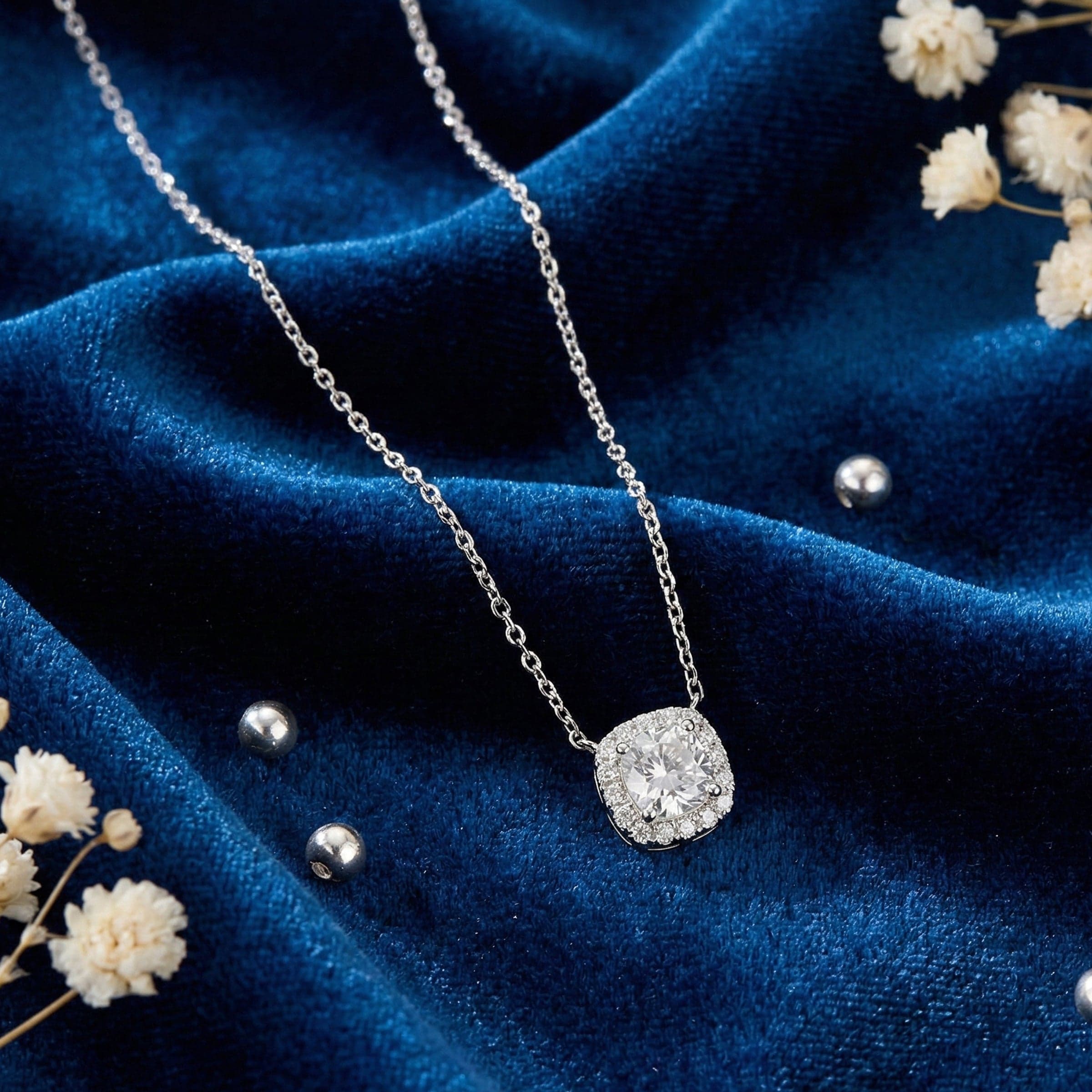 Square Diamond Pendant