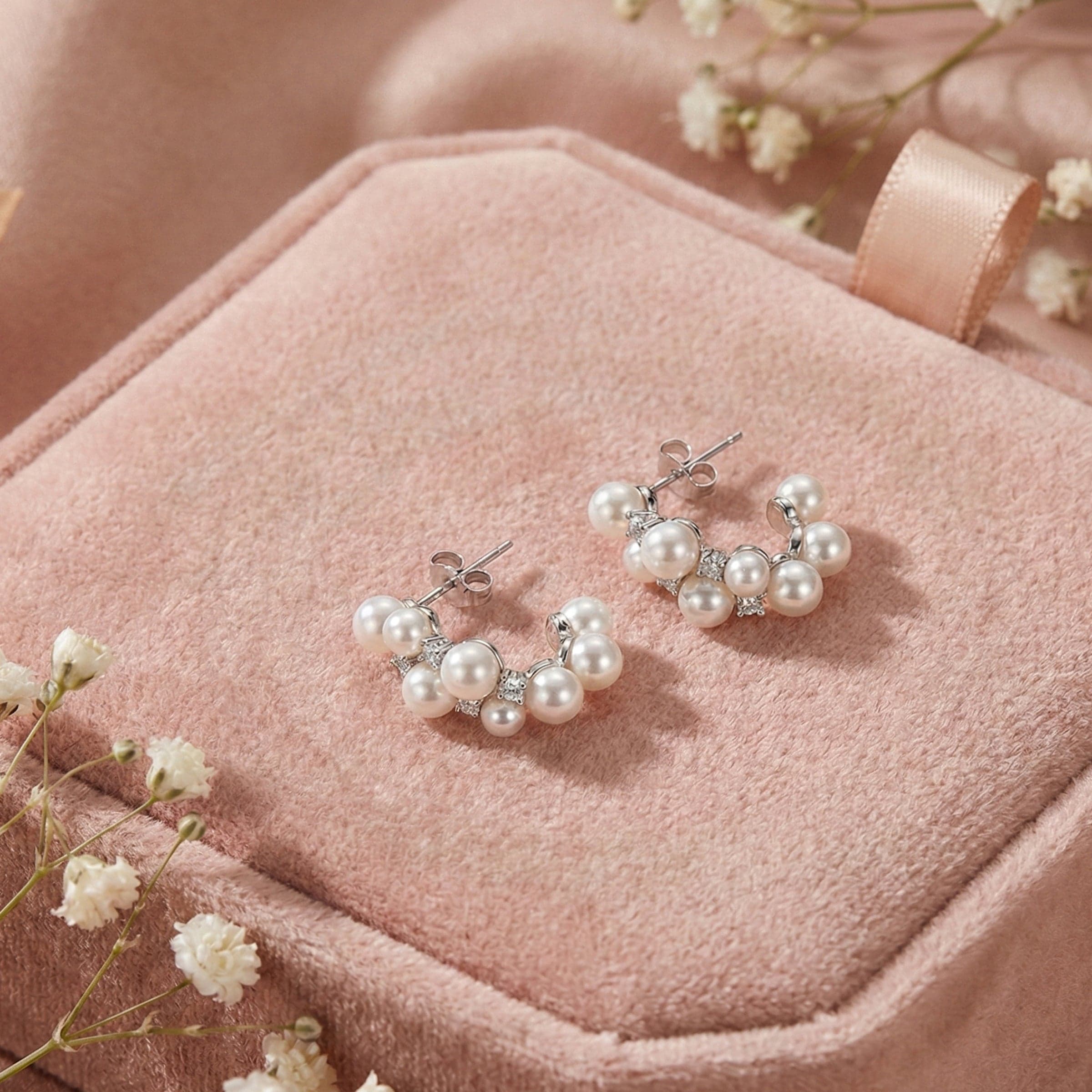 Pearl Beaded Earrings